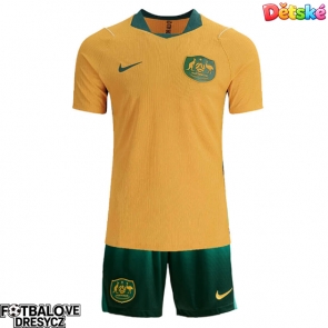 Austrálie Dětské Domácí dres komplet MS 2026 Krátký Rukáv (+ trenýrky)